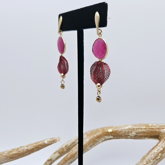 ⭐️ Hand made in Italy natural stone earrings - Picture 7 of 8